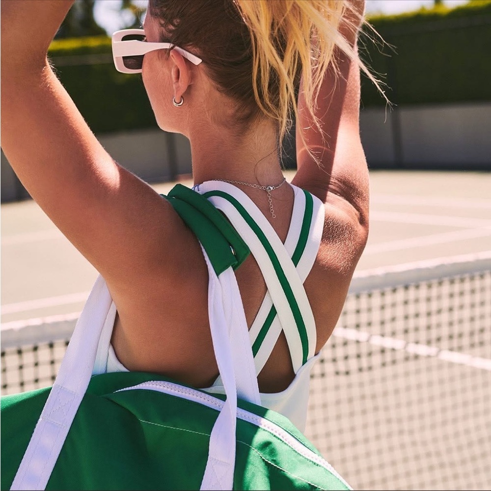 NWT LoveShackFancy XL Douglas White Tennis Dress